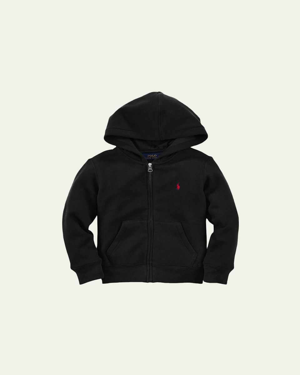 Boy's Knitted Fleece Hoodie, Size S-XL